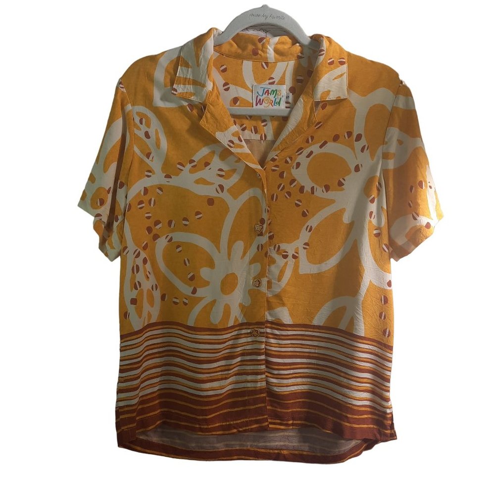 Vintage Jams World Hawaiian Printed Short Sleeve Shirt - Picture 5 of 14